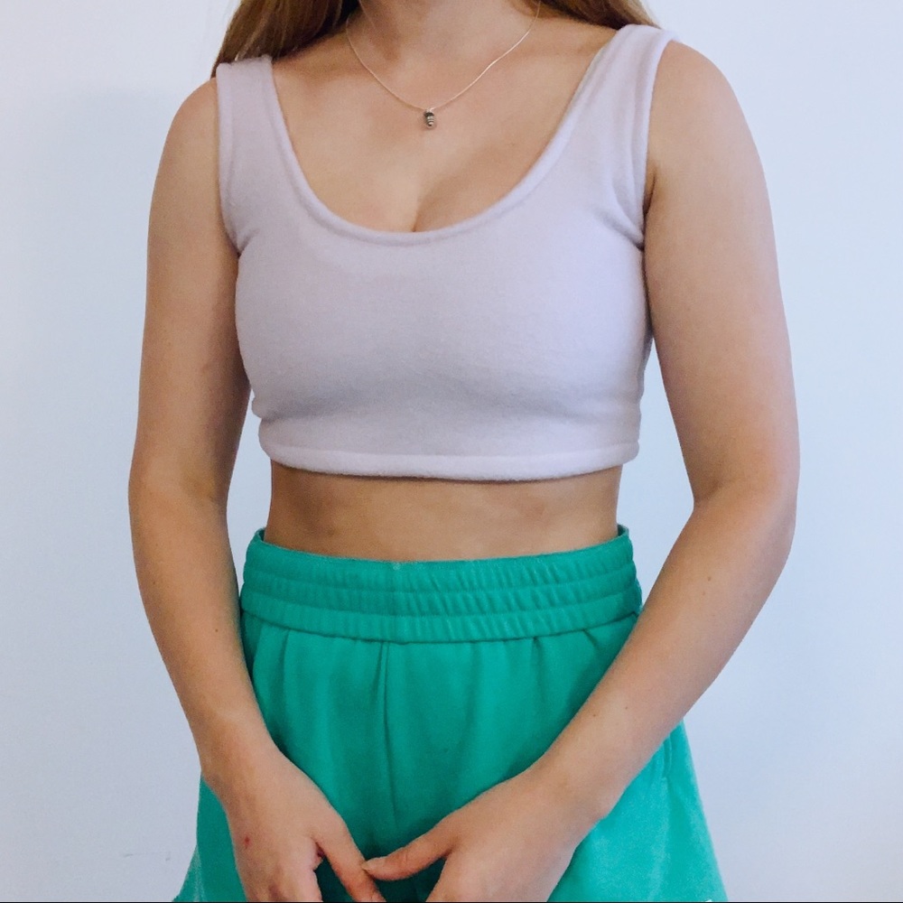 Kasela tank top ASOS NWT crop pale pink/purple